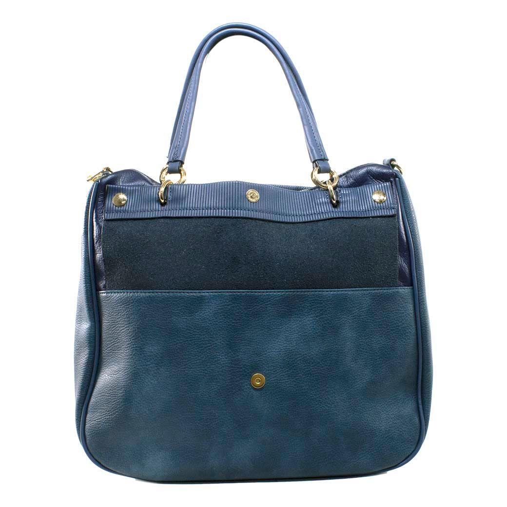 Cartera Grande Plegable Azul-0