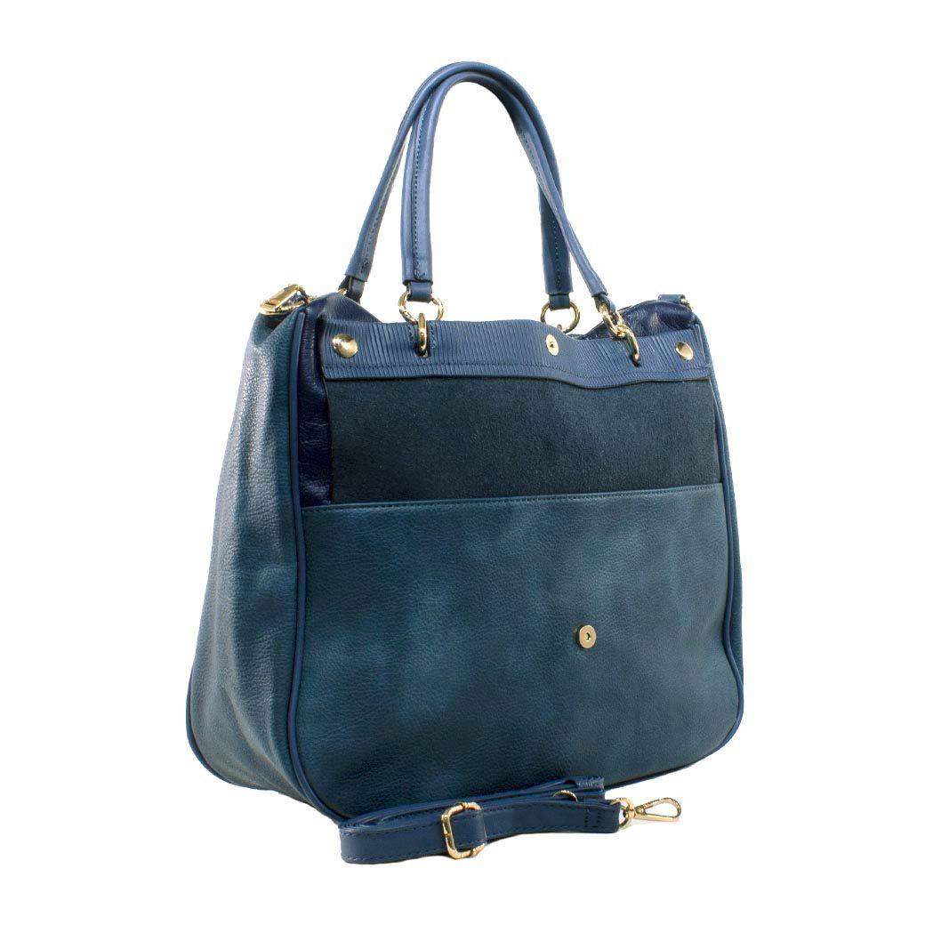 Cartera Grande Plegable Azul-1