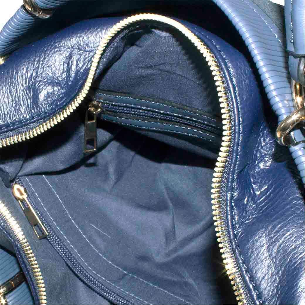 Cartera Grande Plegable Azul-3