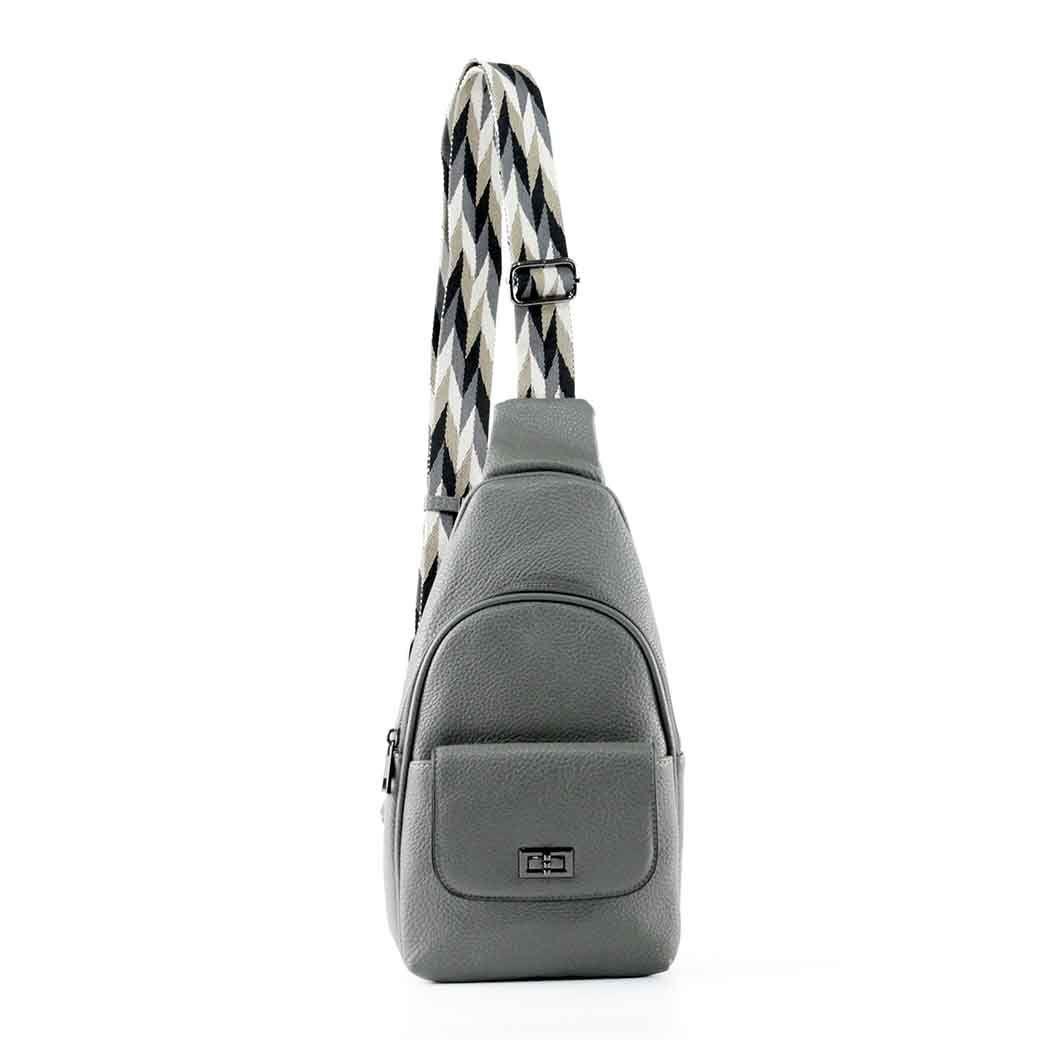 Mochila Ecocuero Poroco 549 Mujer Gris Mailea-0
