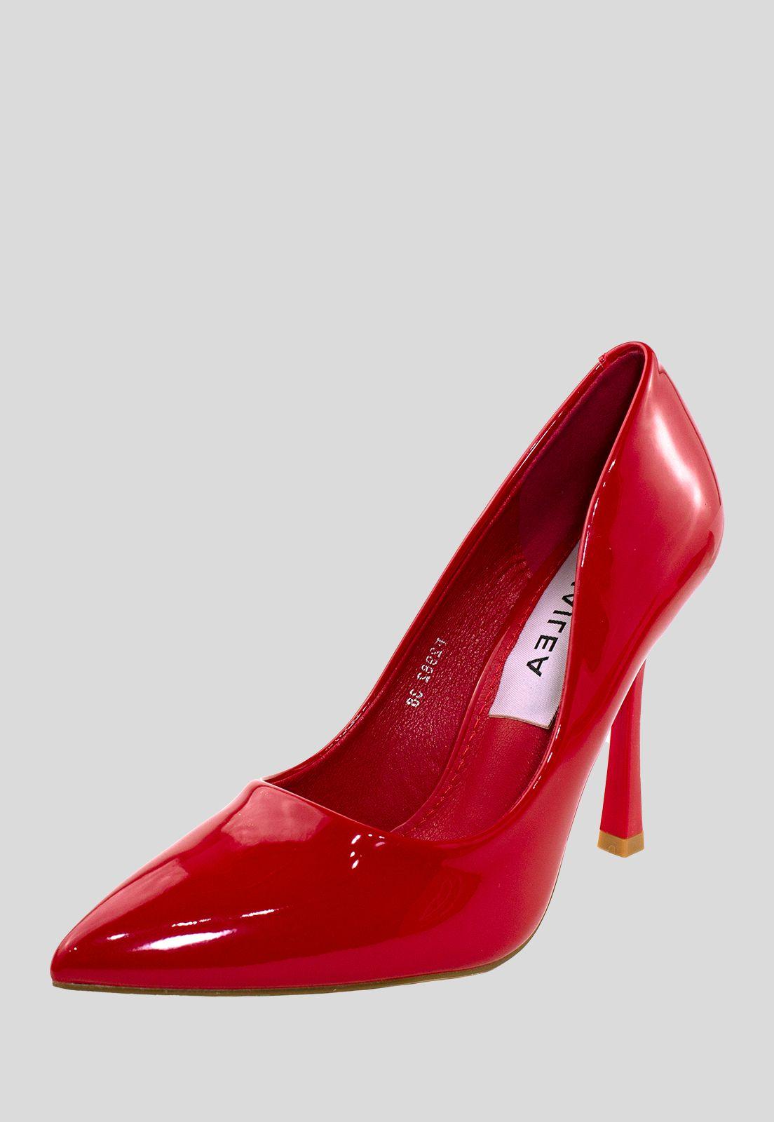 Stiletto Charol Rojo-0