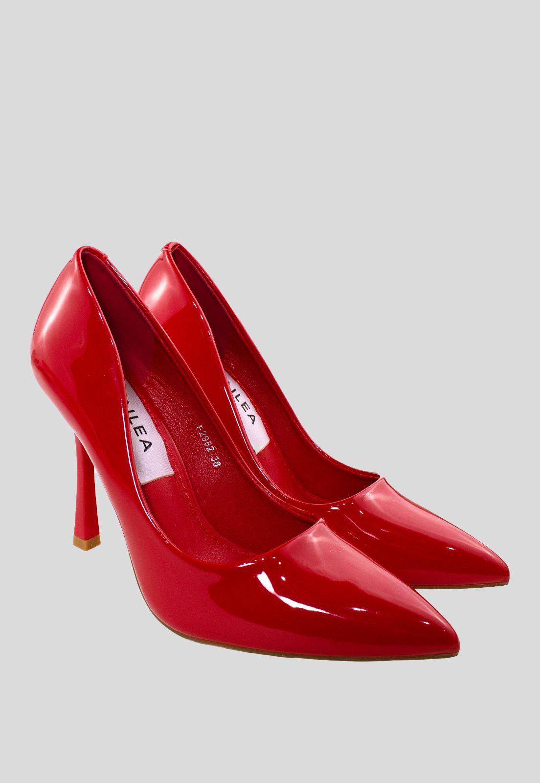 Stiletto Charol Rojo-3