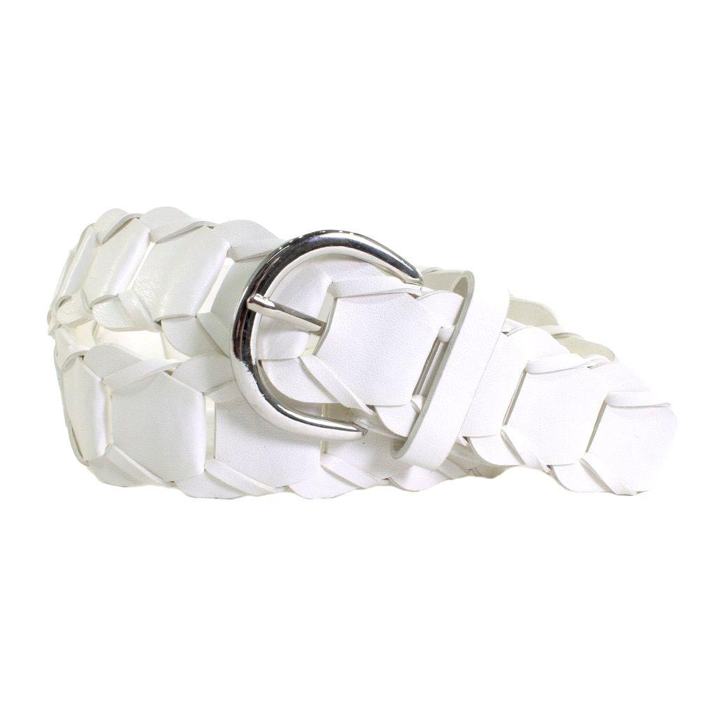 Cinturon C/Eslabones Blanco-0