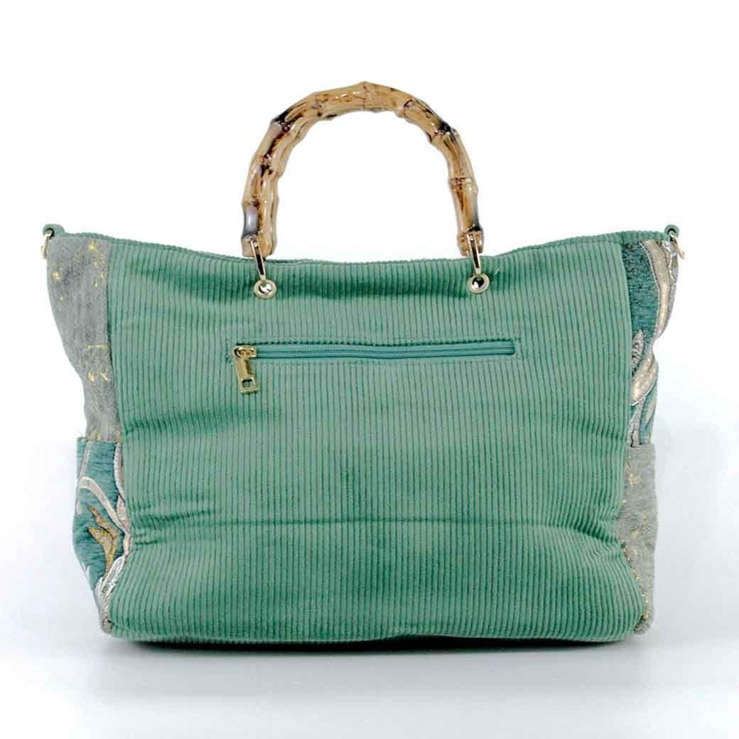 Cartera Cotele Manilla Bambu 007 Mujer Verde Mailea-2