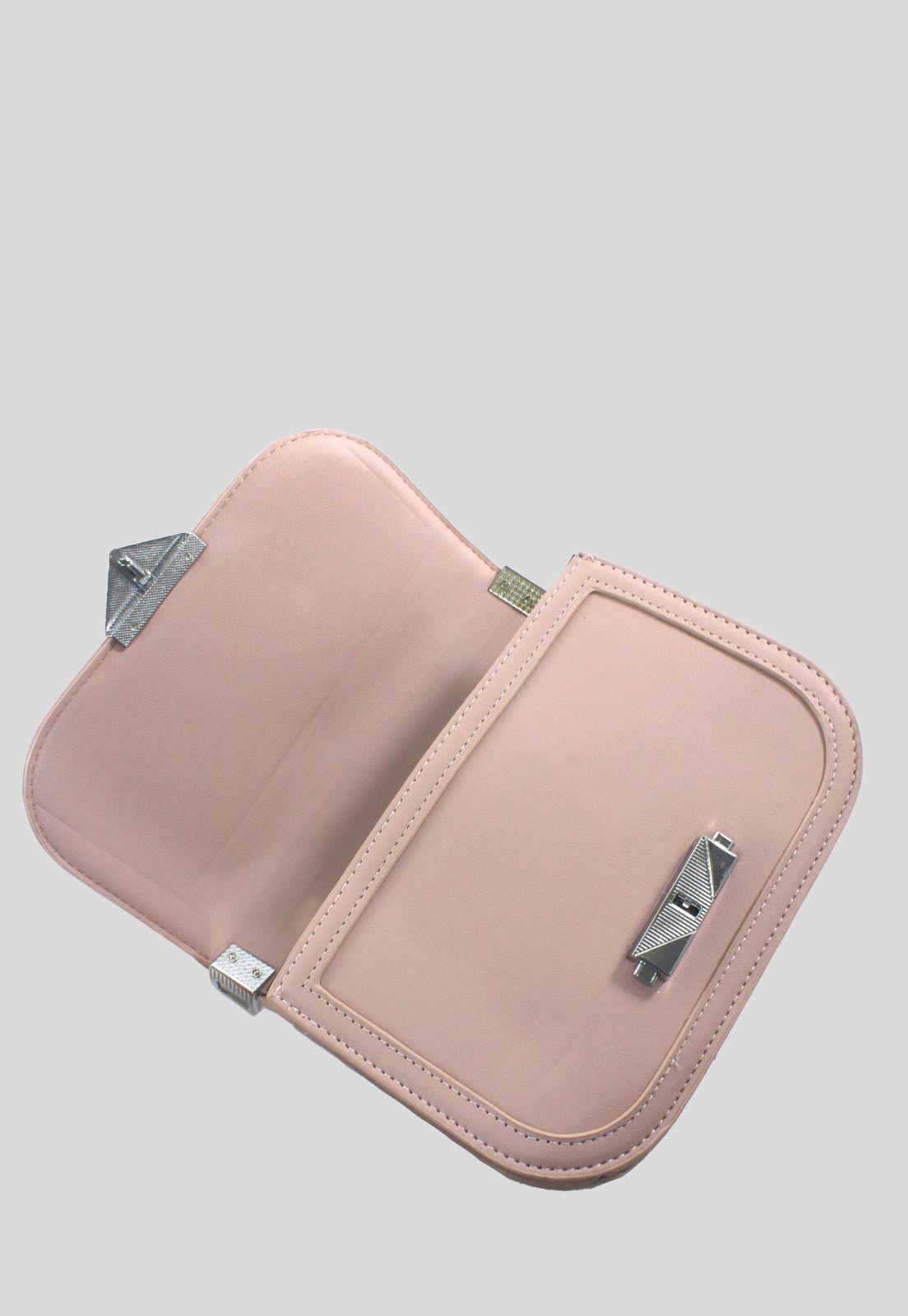 Bandolera Cerrajo Metal Rosado-3