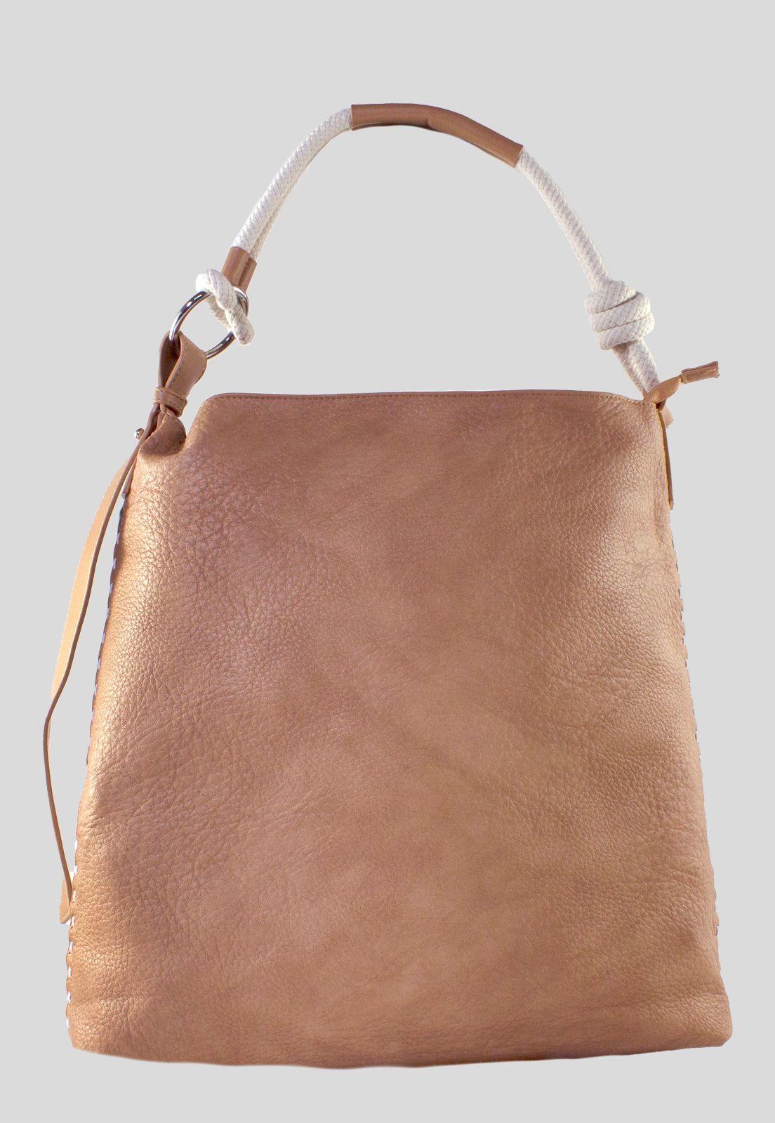 Cartera Manilla Cuerda Tostado-0