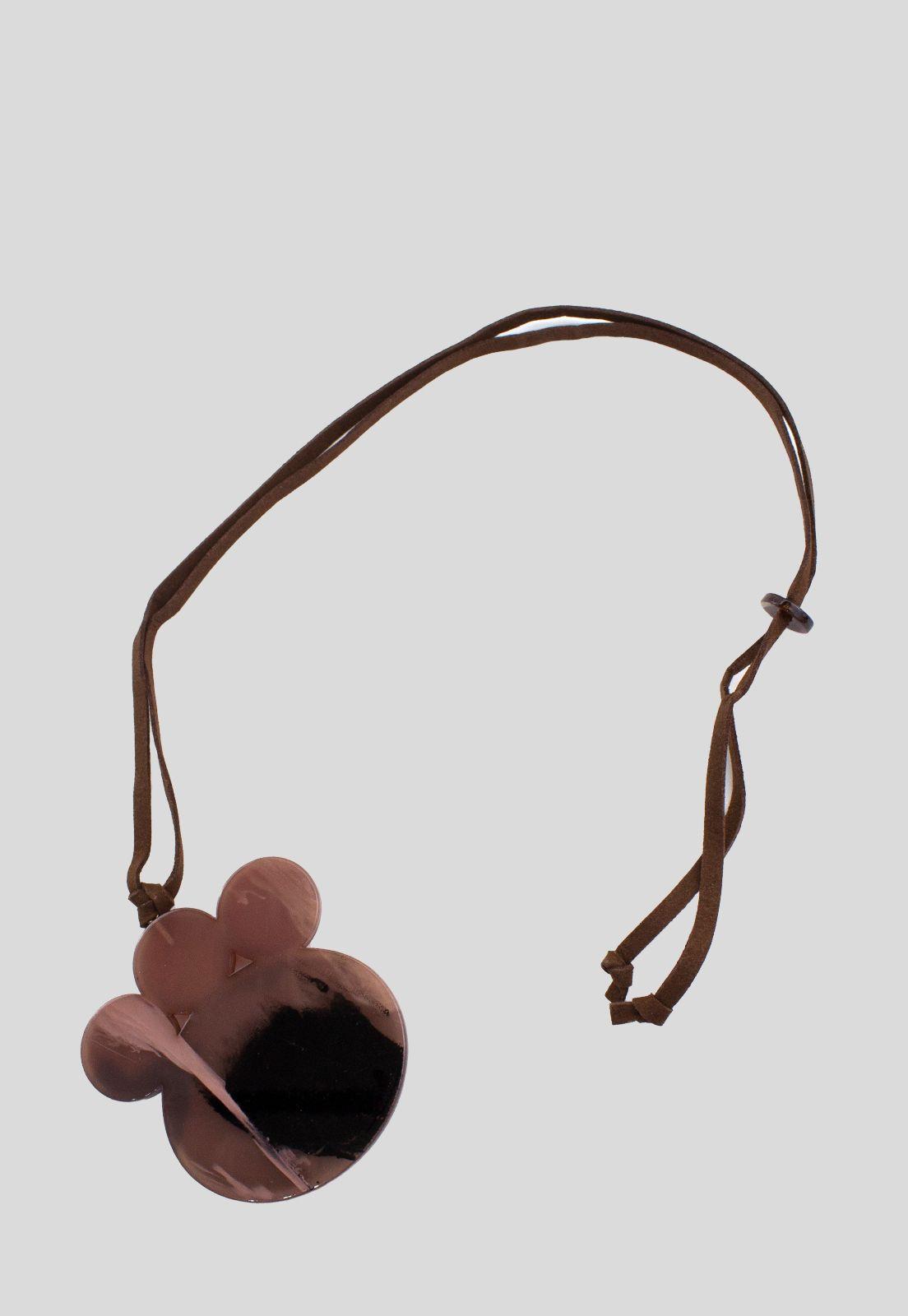 Collar 3 Placas Chicas Burdeo-1