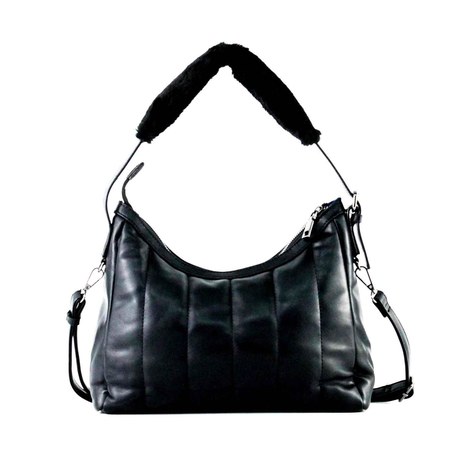 Cartera Ecocuero Cierre 460 Mujer Negro Mailea-3