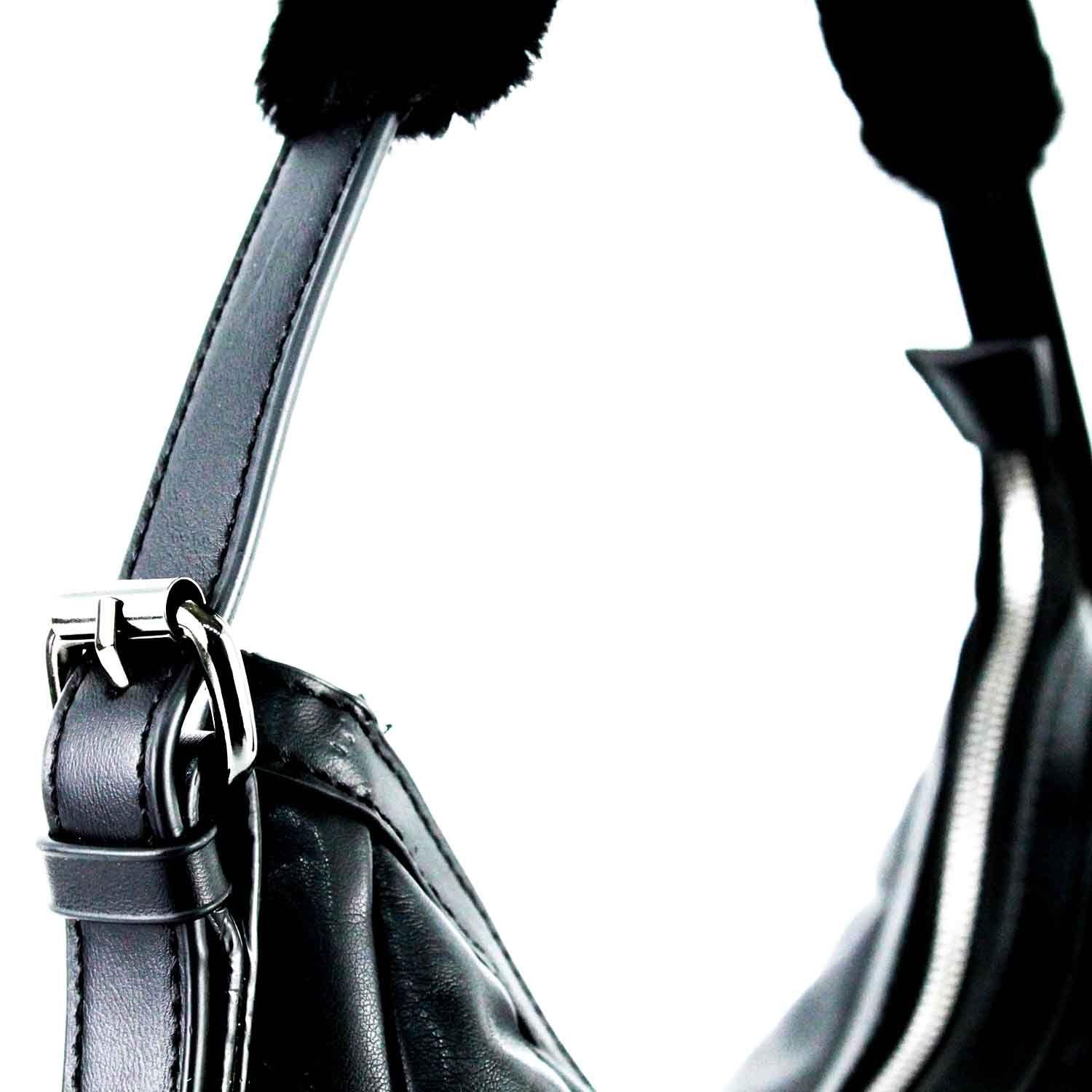 Cartera Ecocuero Cierre 460 Mujer Negro Mailea-4