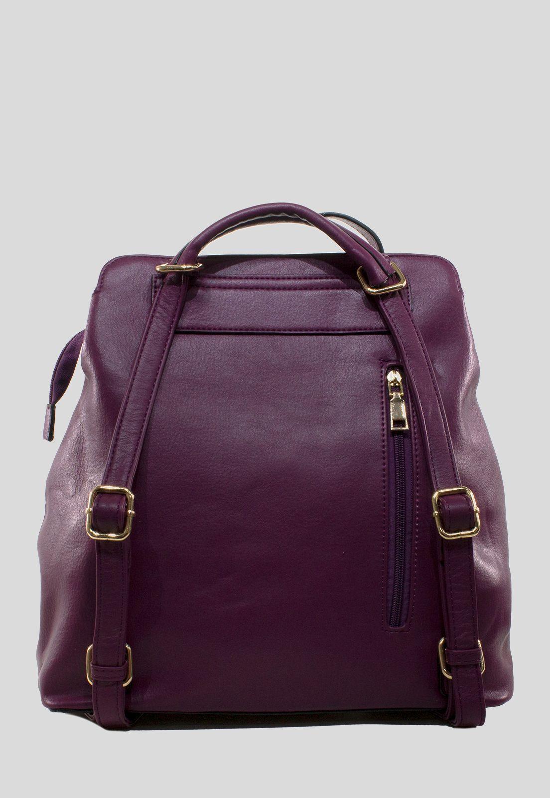 Mochila Grande acolchada Morado-2
