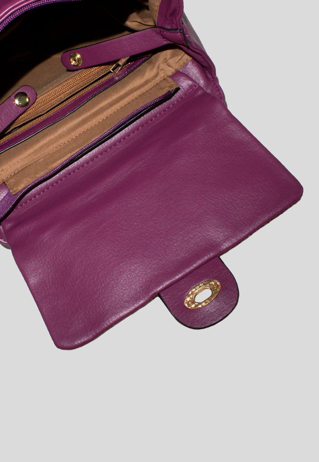 Mochila Grande acolchada Morado-3