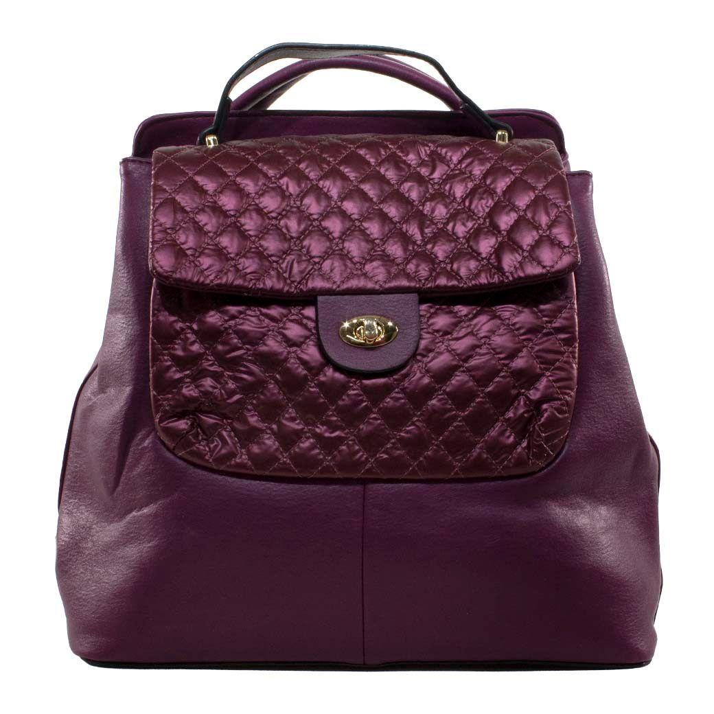 Mochila Grande acolchada Morado-0