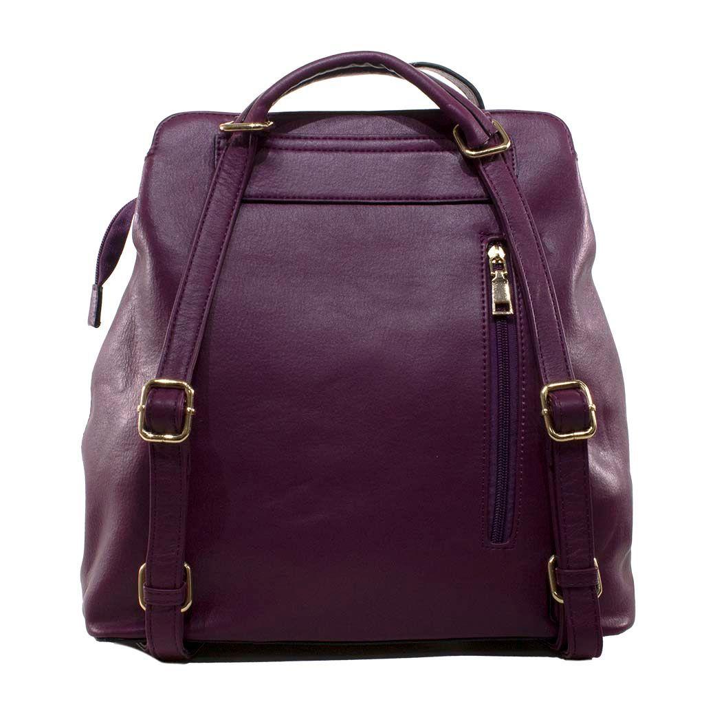 Mochila Grande acolchada Morado-2