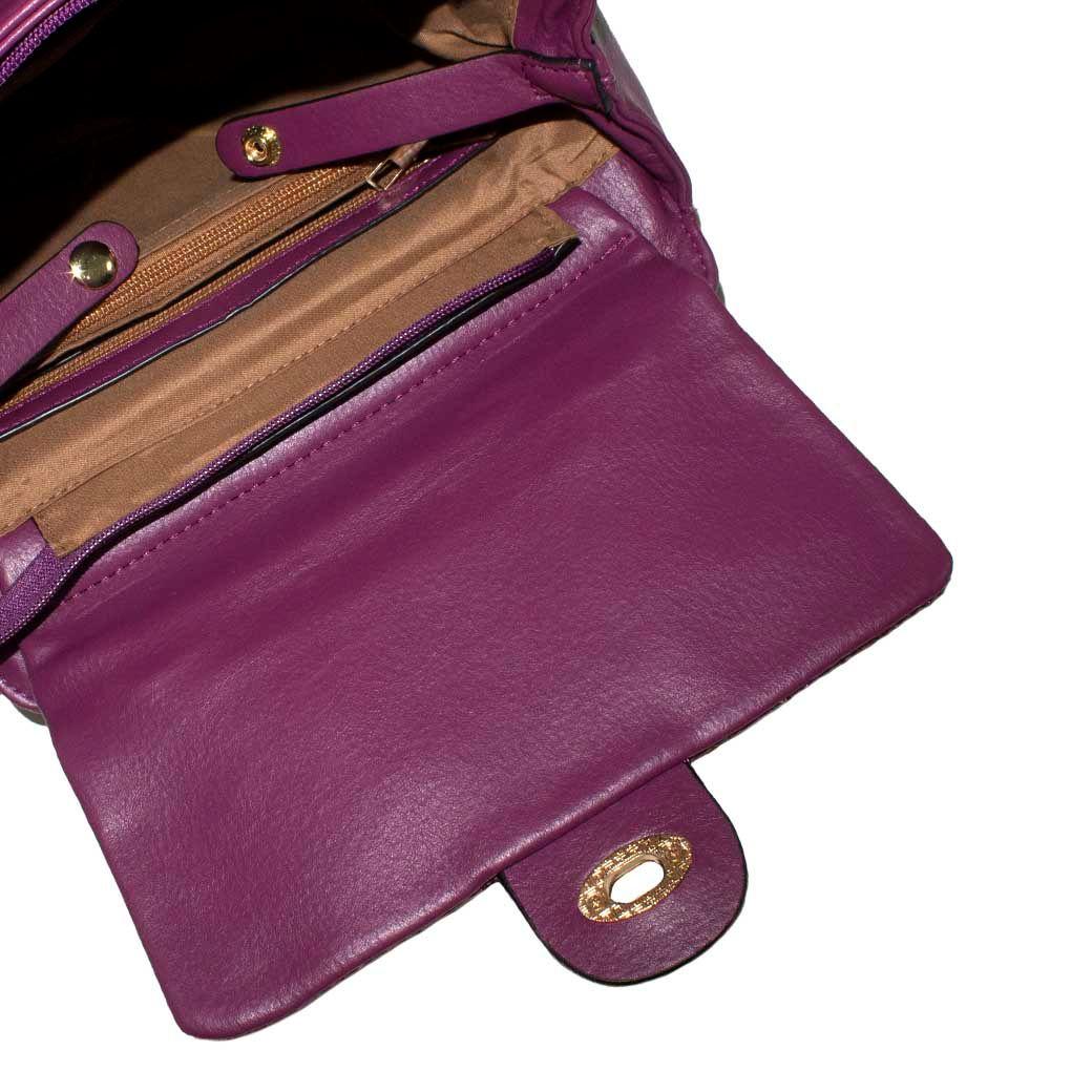 Mochila Grande acolchada Morado-3