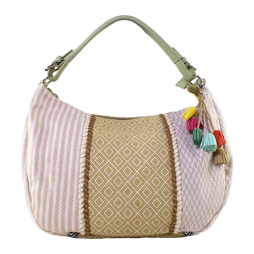 Cartera Patch Casquete Multicolor Verde-0