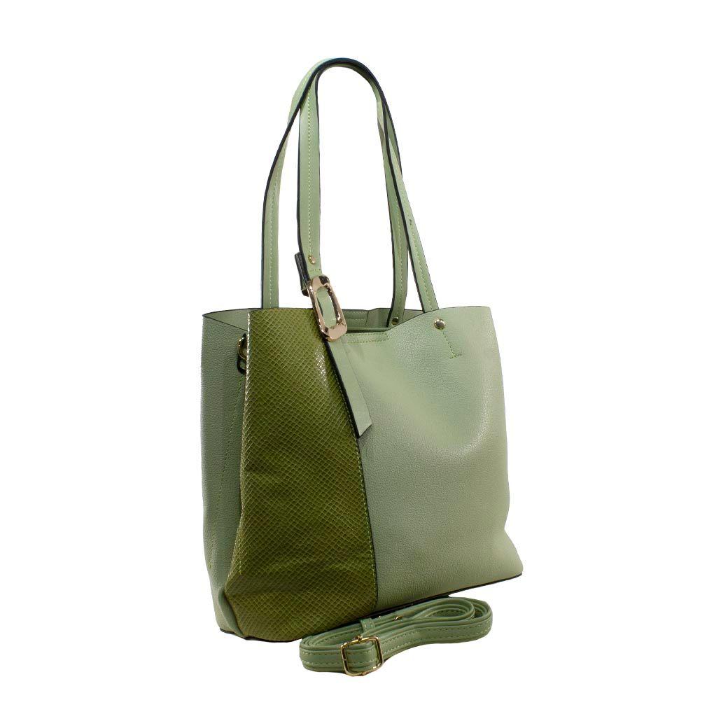 Cartera C/Faja Piton Verde-1