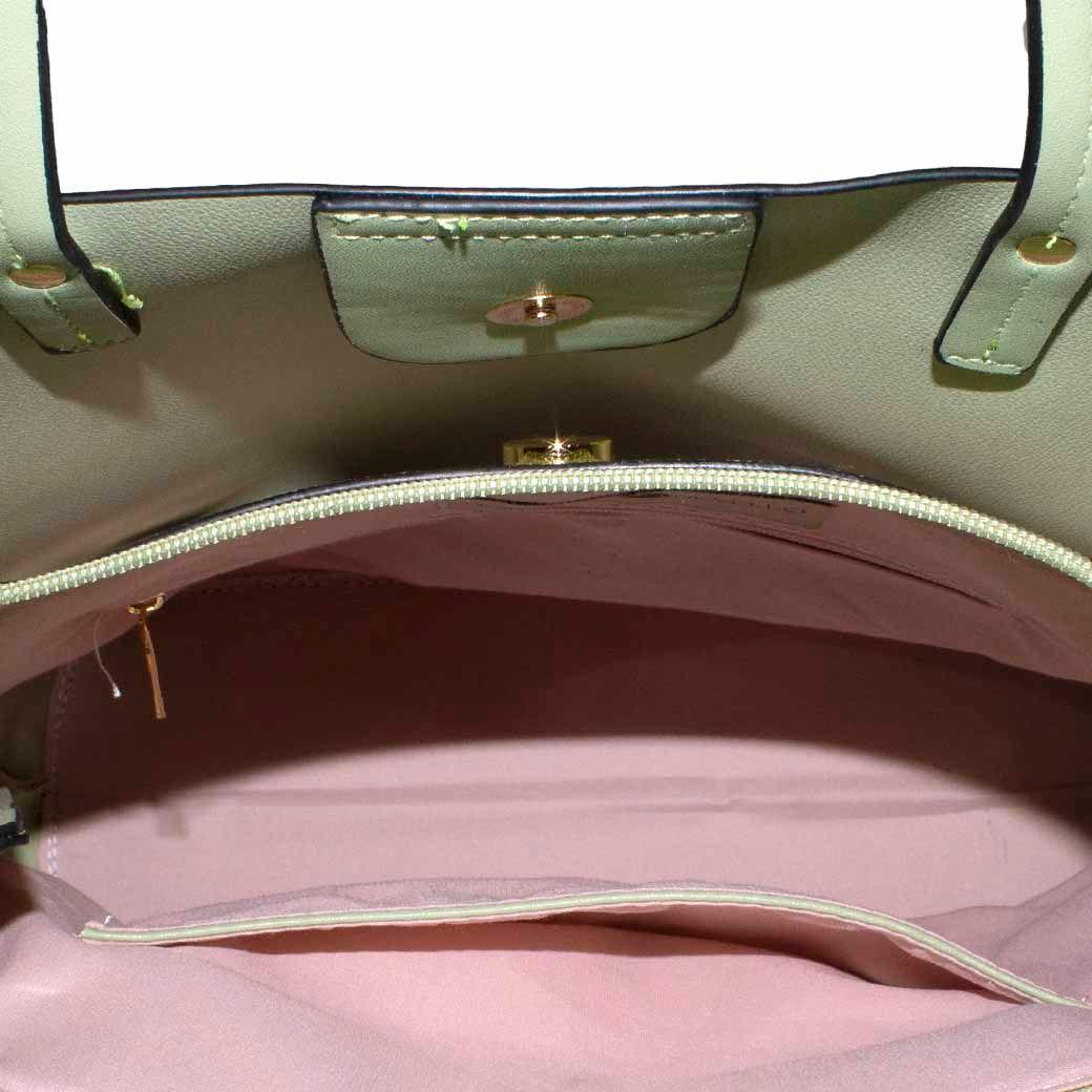 Cartera C/Faja Piton Verde-3
