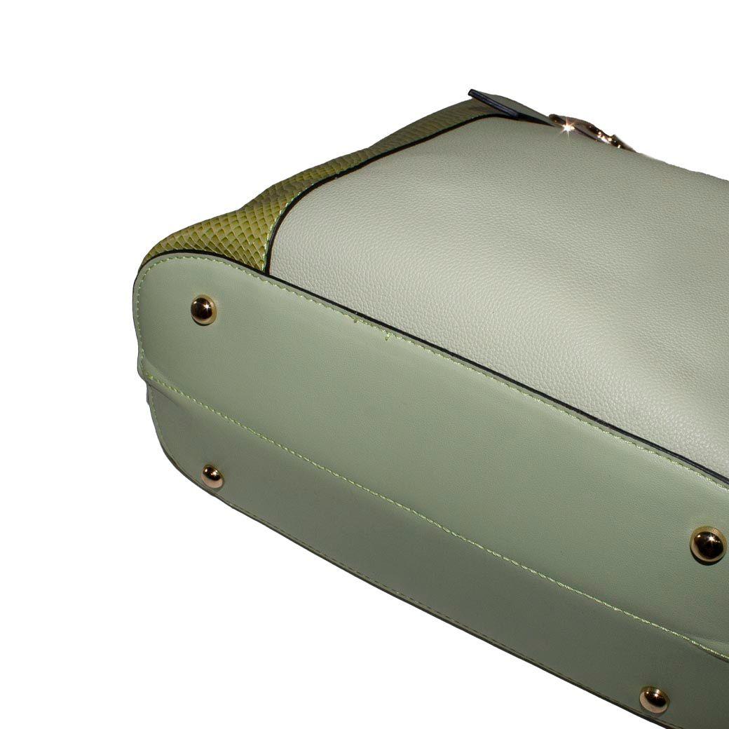 Cartera C/Faja Piton Verde-4