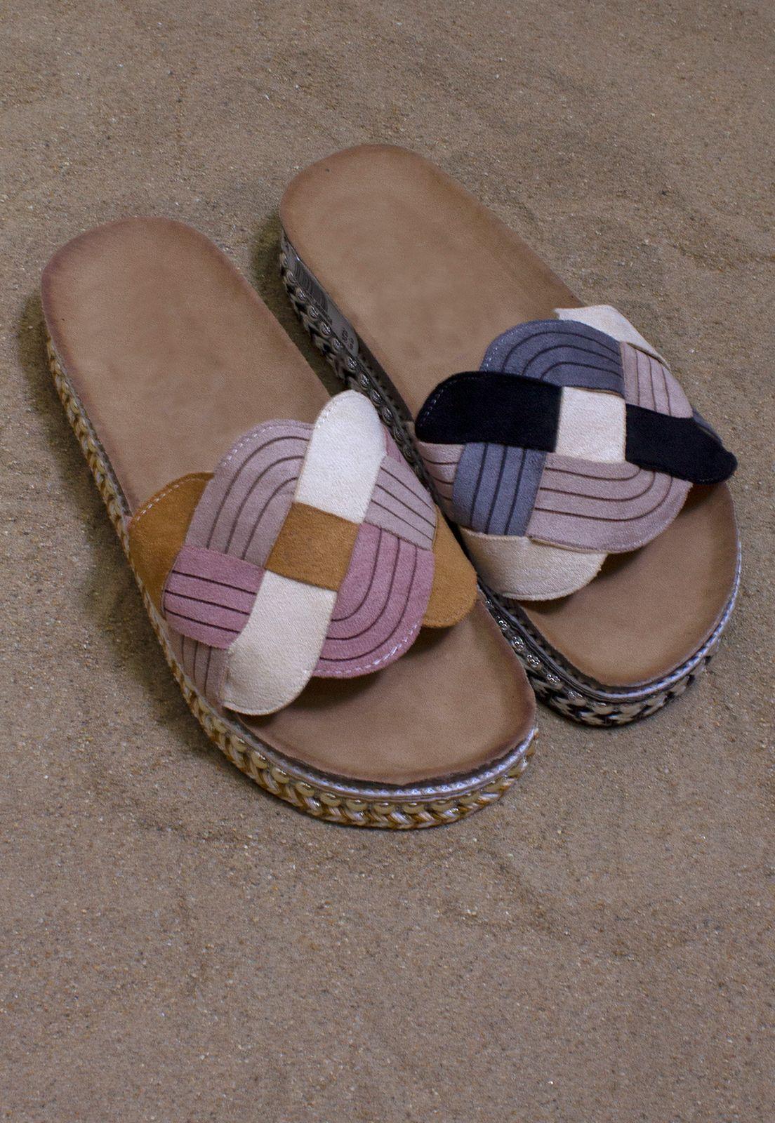 Sandalia Baja Olas Tricolor Camel-4