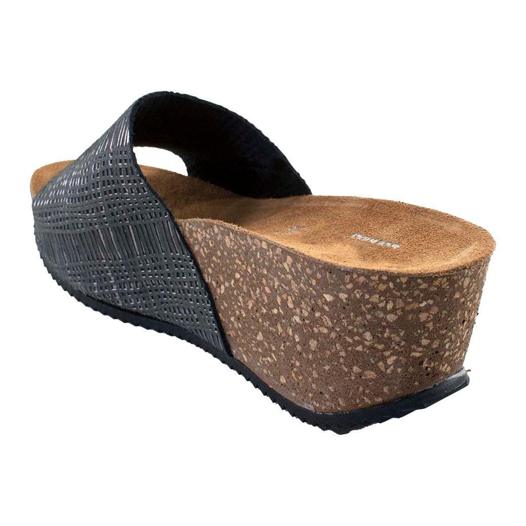 Sandalia Cuero Metal Rayada Asfalto-2