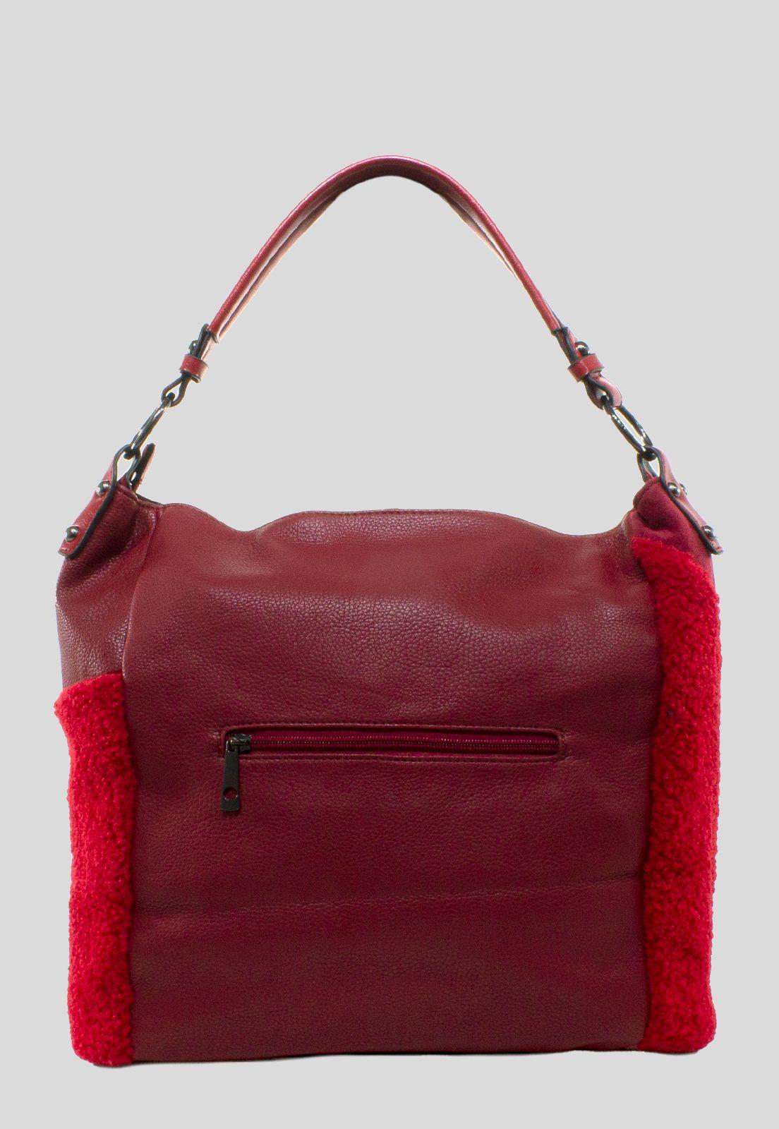 Cartera Bote Patchwork Rojo-2