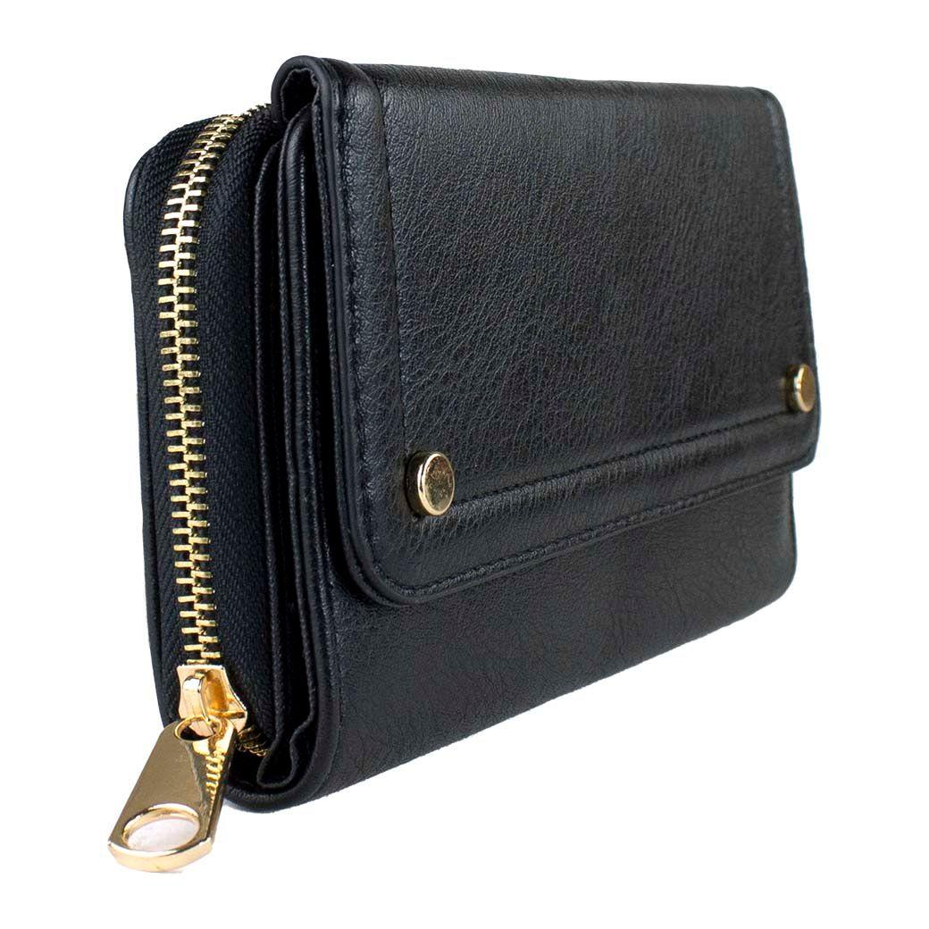 Billetera Con Remaches Negro-1