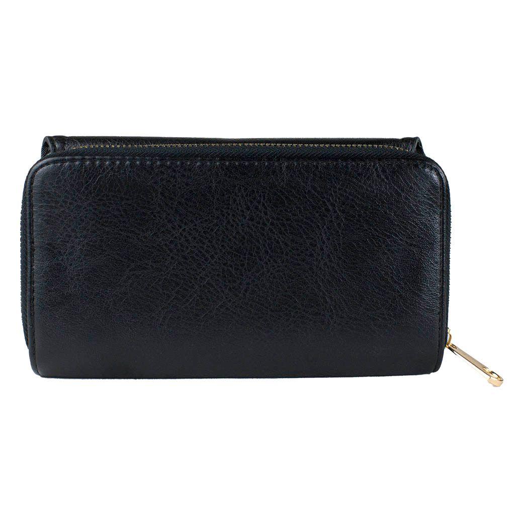 Billetera Con Remaches Negro-2