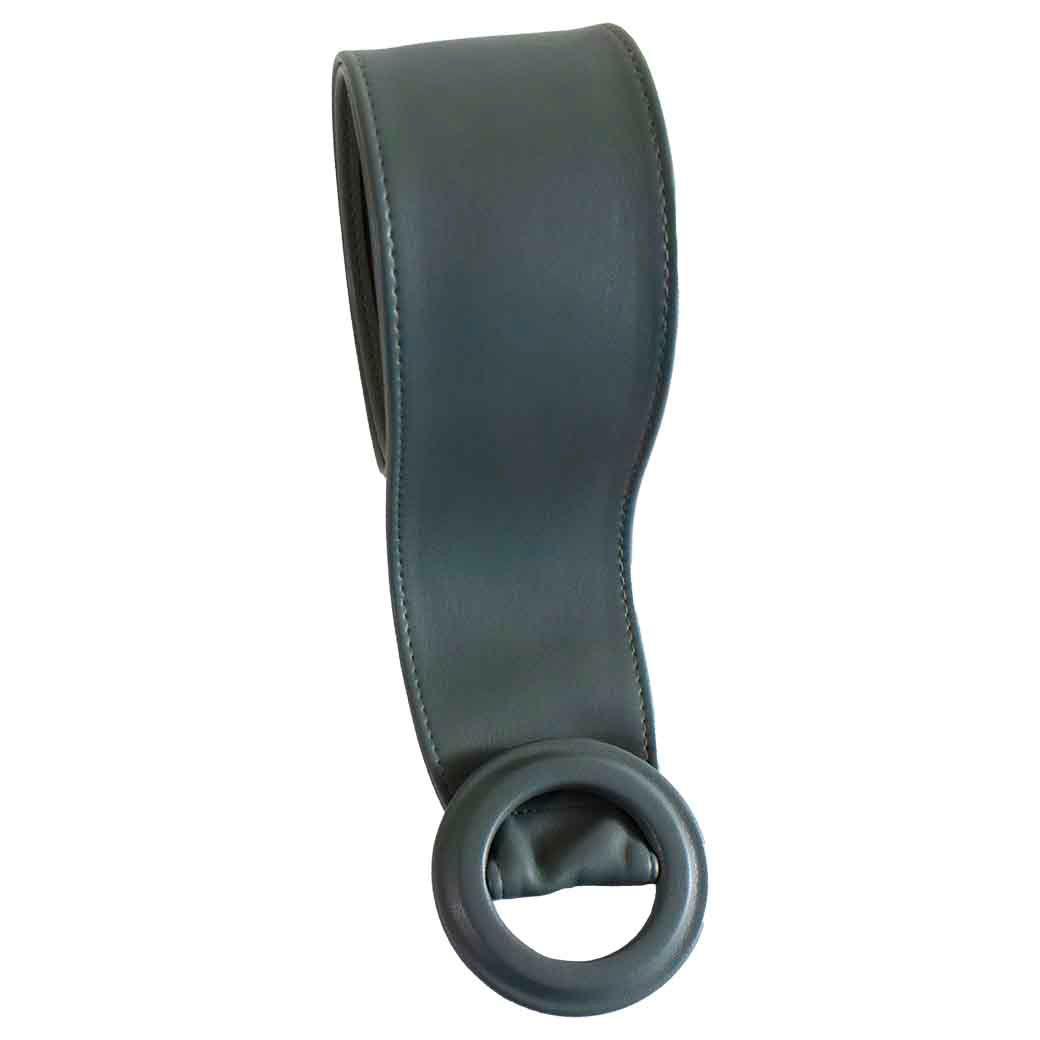 Cinturon Faja Hebilla Redonda Gris-2