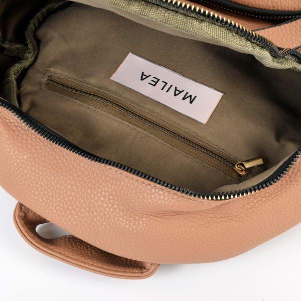 Mochila Bolsillo Rectangular Khaki-2