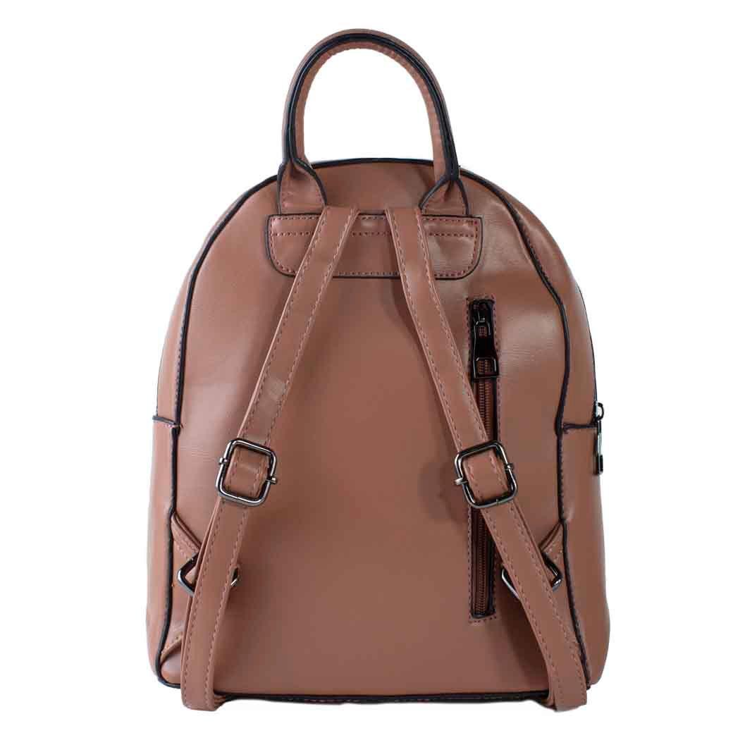 Mochila Rigida 2 Cierres Rosado-2