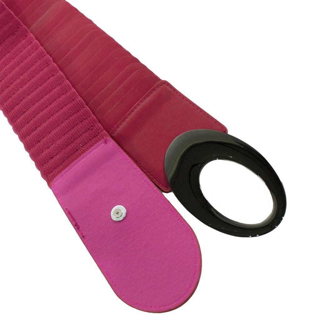 Cinturon elastico ancho escamas Rojo-3