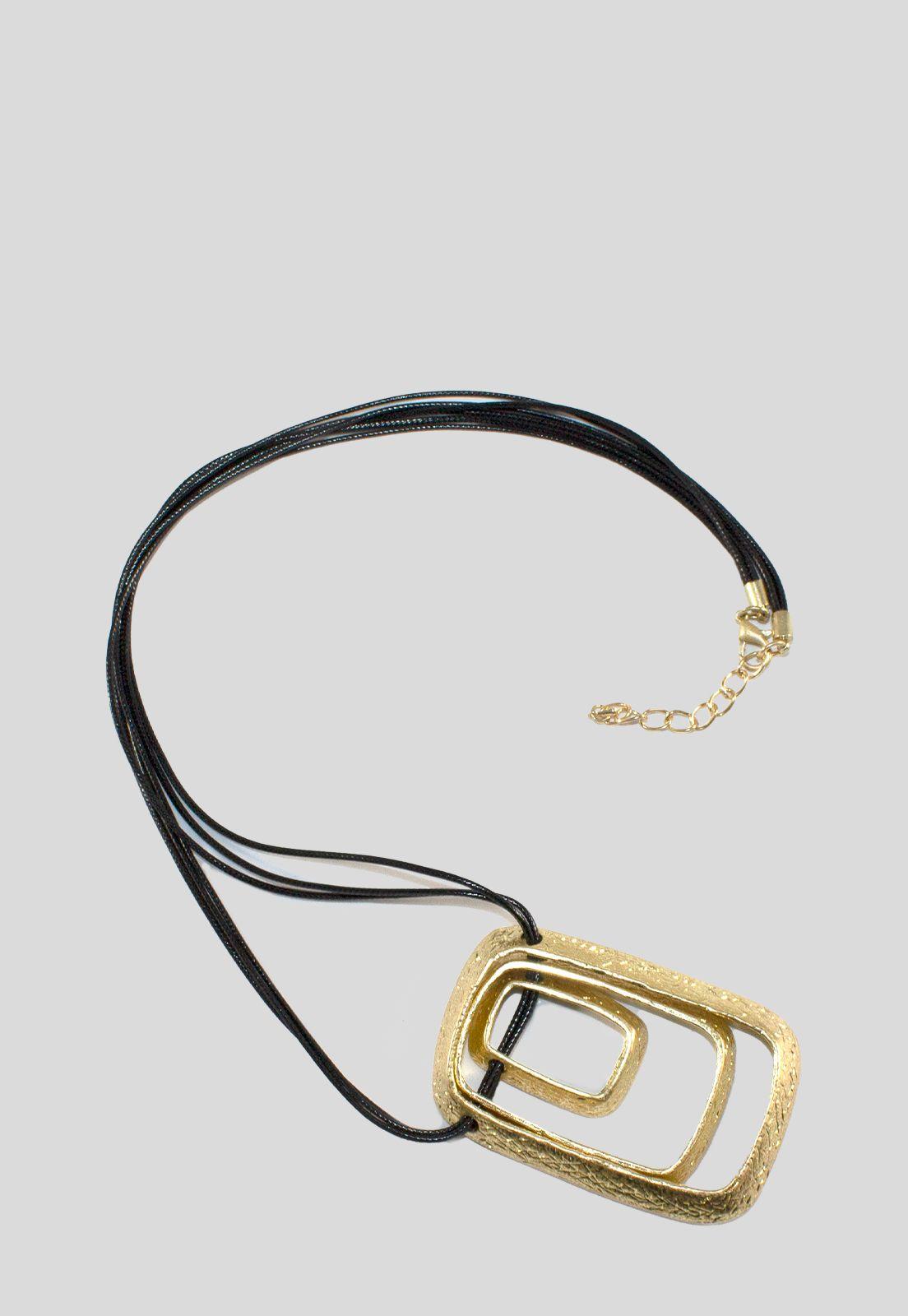 Collar 3 Rectangular Metal Oro-1