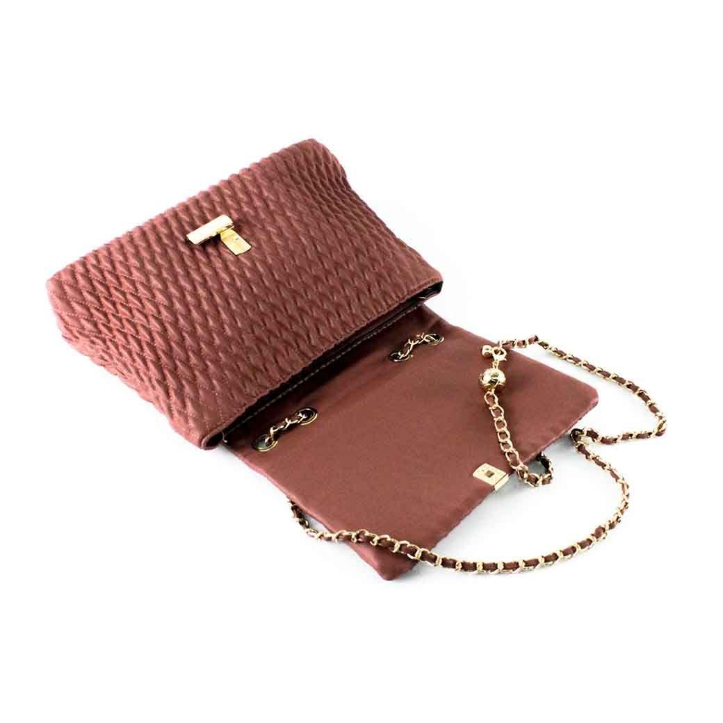 Cartera Ecocuero Acolchada 465 Mujer Rosado Mailea-3