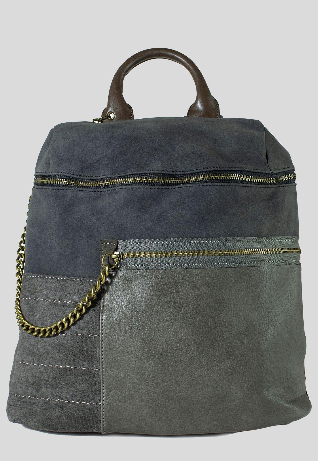 Mochila Patch Cadena Negro-0