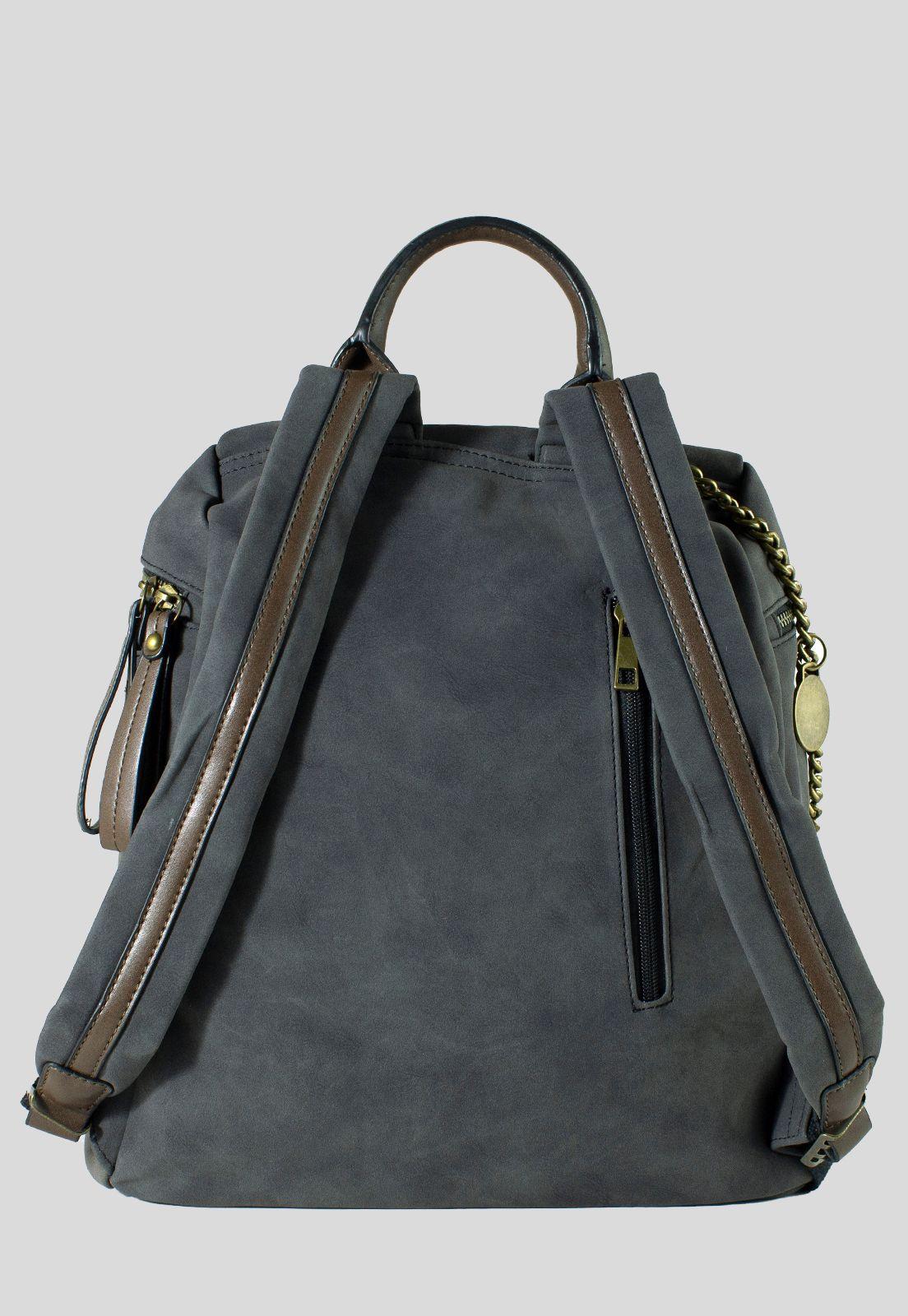 Mochila Patch Cadena Negro-2