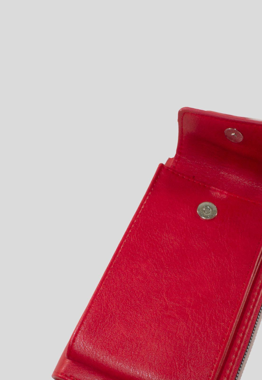 Portacelular liso c/boton Rojo-4