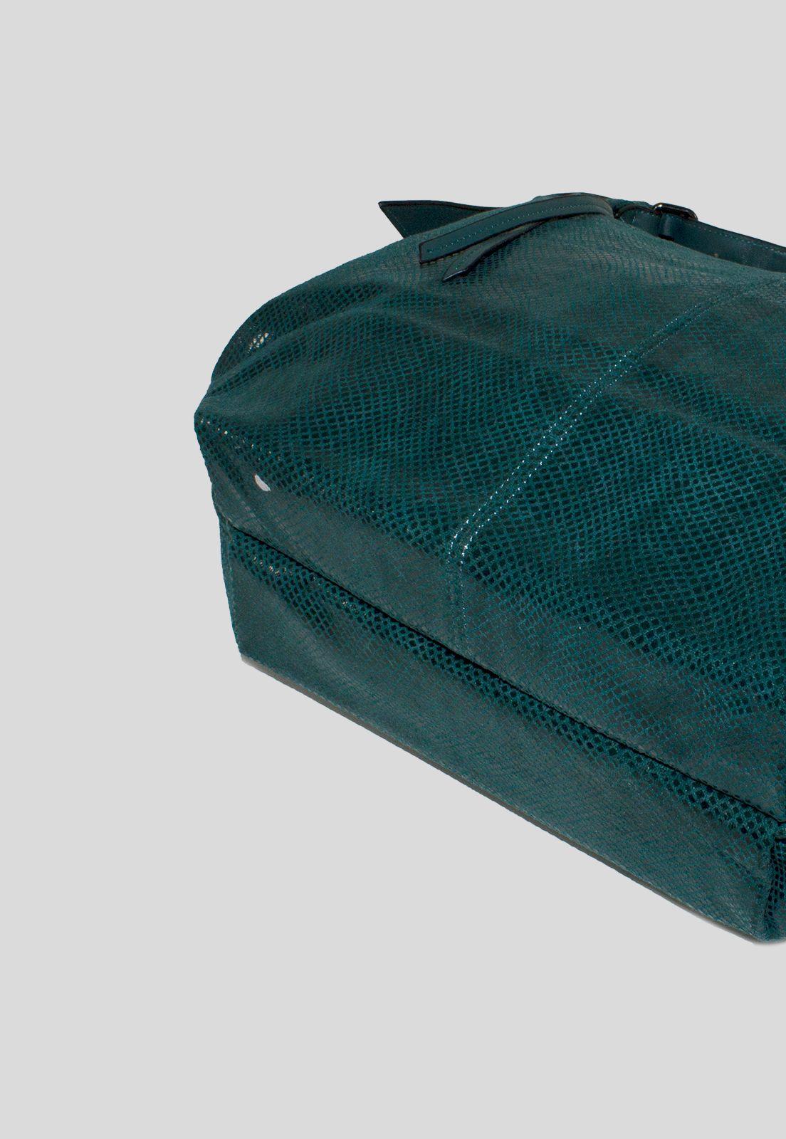 Cartera Grande Bote Piton Petroleo-4