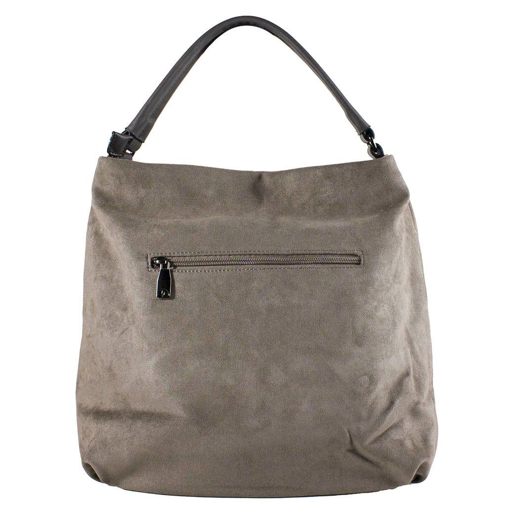 Cartera Rombos Strass Taupe-2