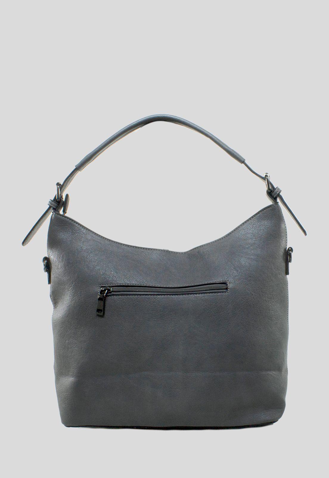 Cartera Bote Esquina Leo Gris-2