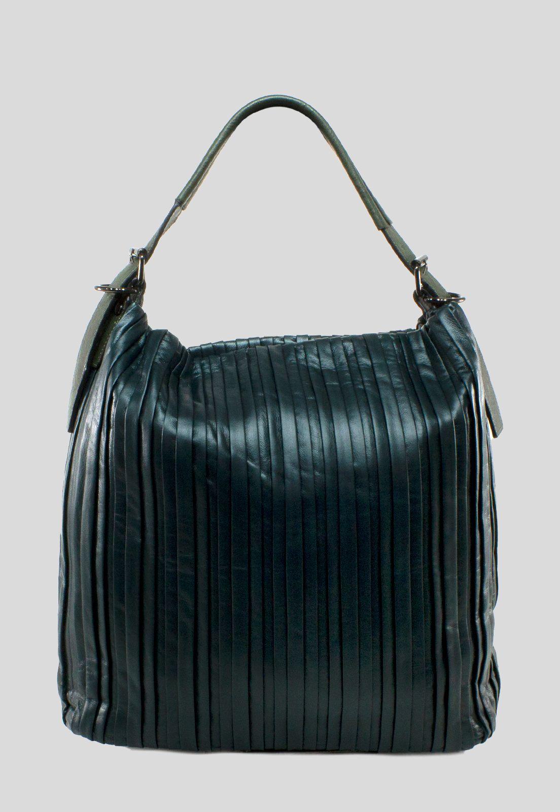 Cartera Con Cortes Verticales Verde-2