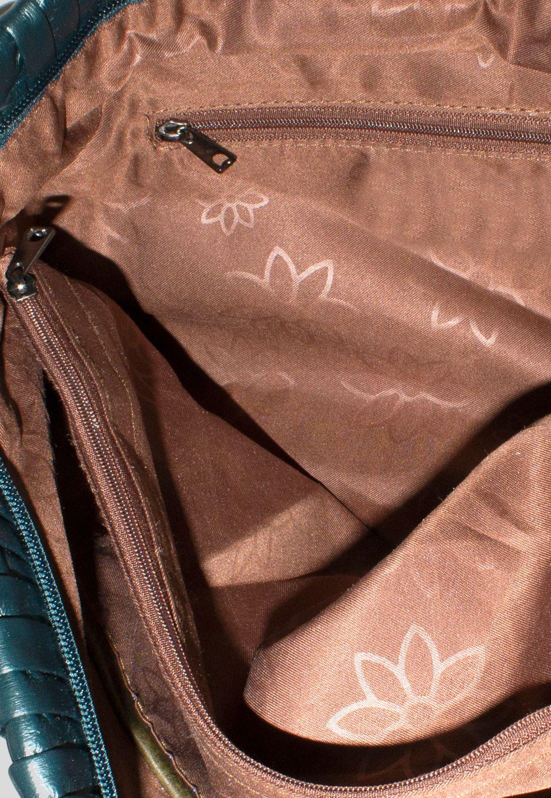 Cartera Con Cortes Verticales Verde-3