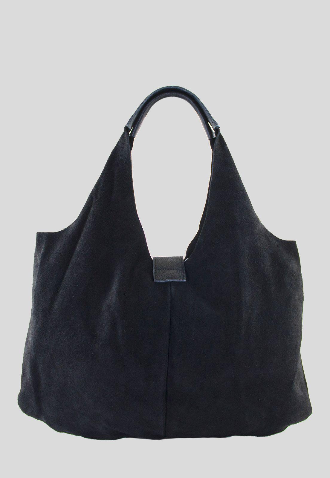 Cartera Reno Pasador Cuero Negro-2