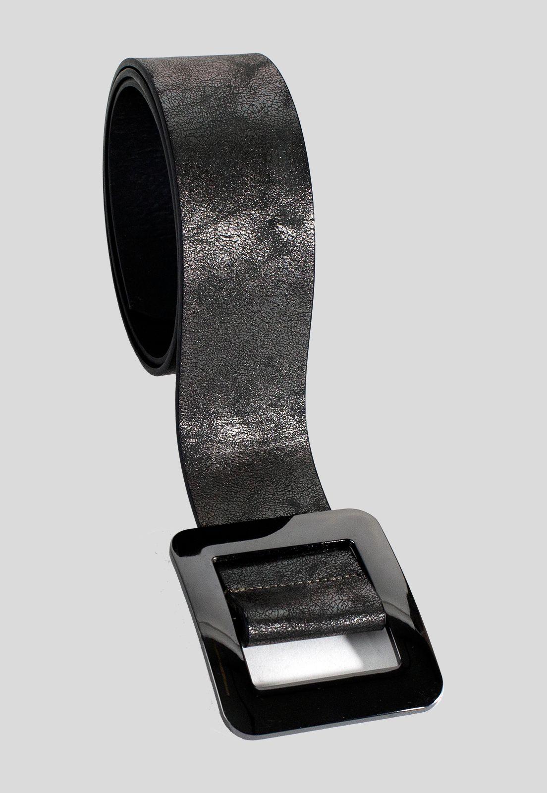 Cinturon Recto Hebilla Cuadrada Plata-2