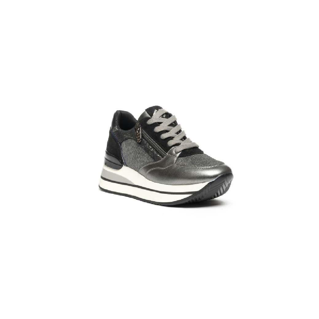 Zapatilla Plataforma Cierre Lateral 739 Mujer Negro Mailea-1