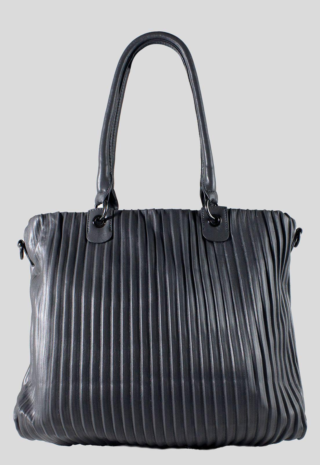 Cartera Full Pliegues Gris-2