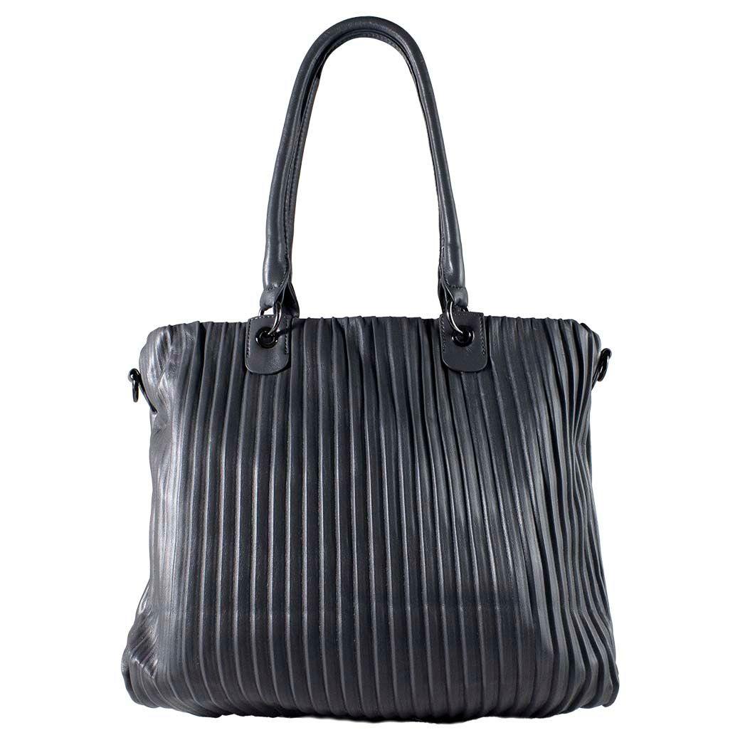 Cartera Full Pliegues Gris-2