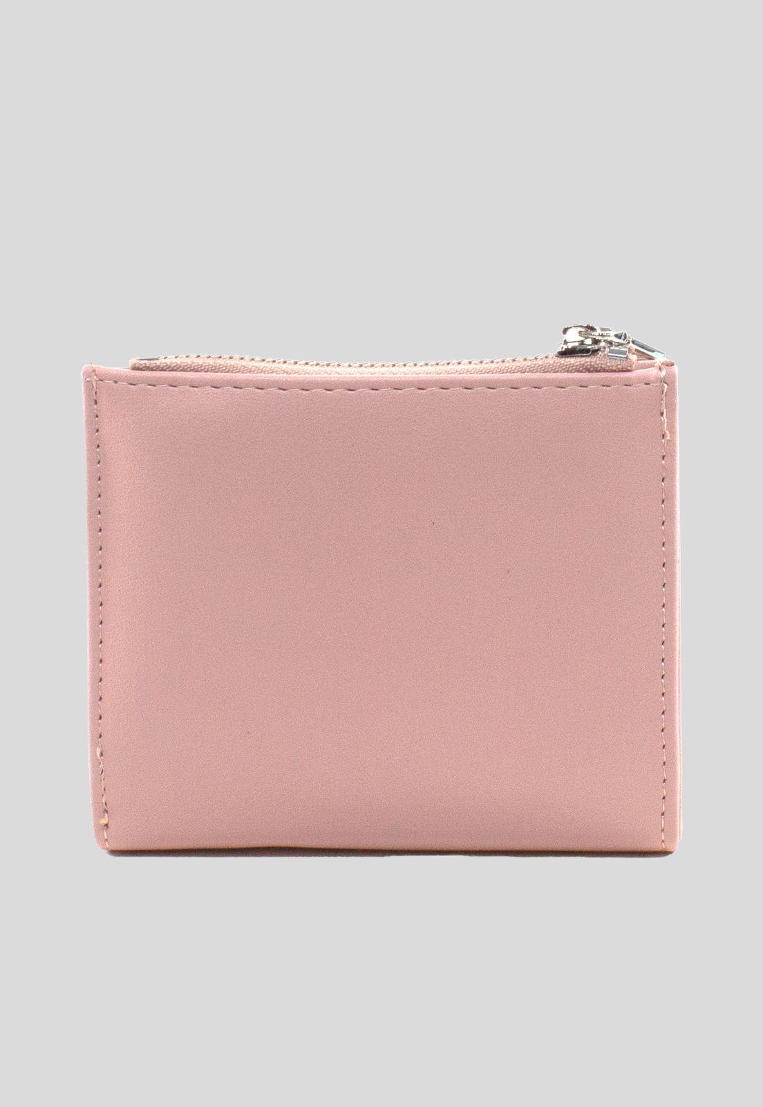 Billetera chica placa externa Rosado-2