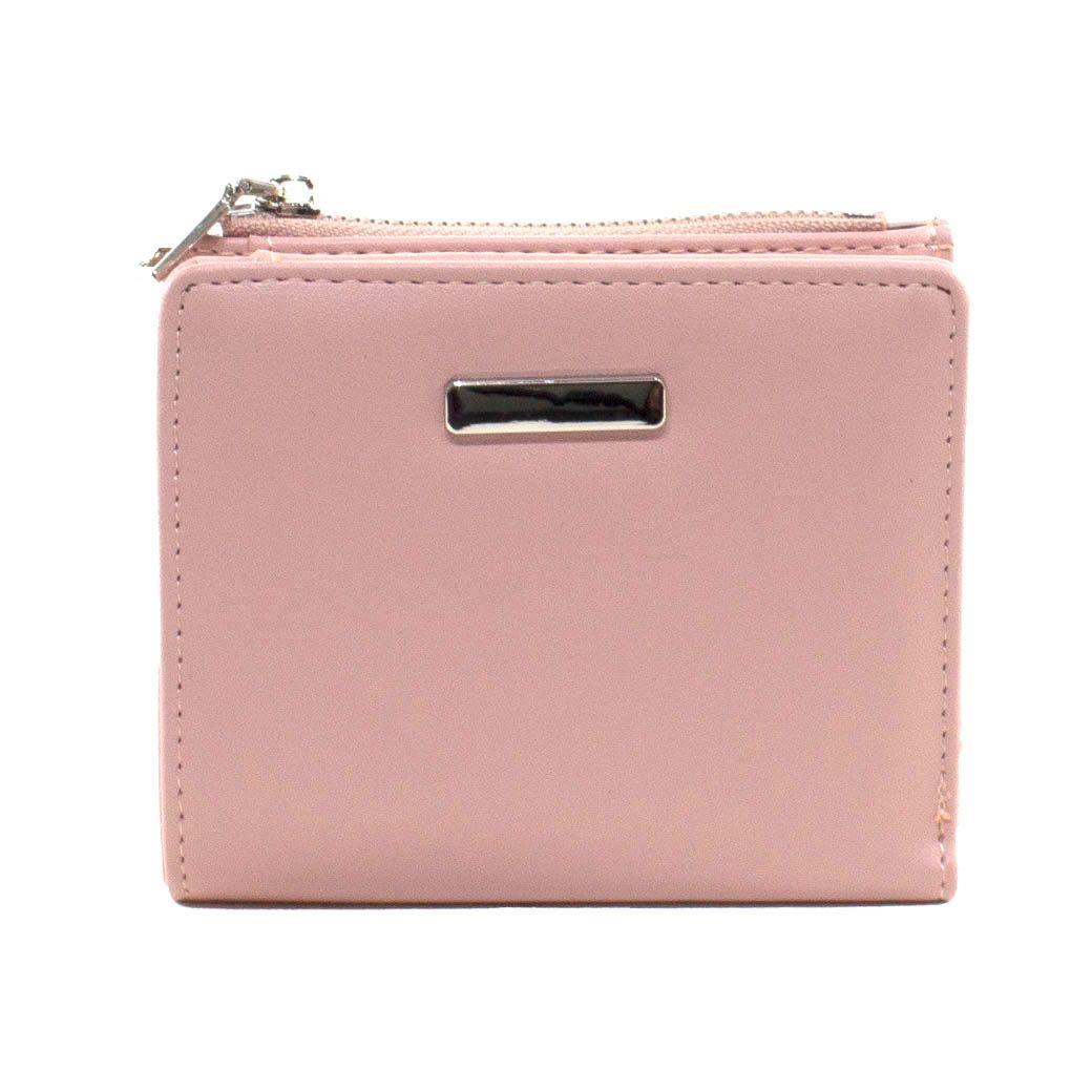 Billetera chica placa externa Rosado-0