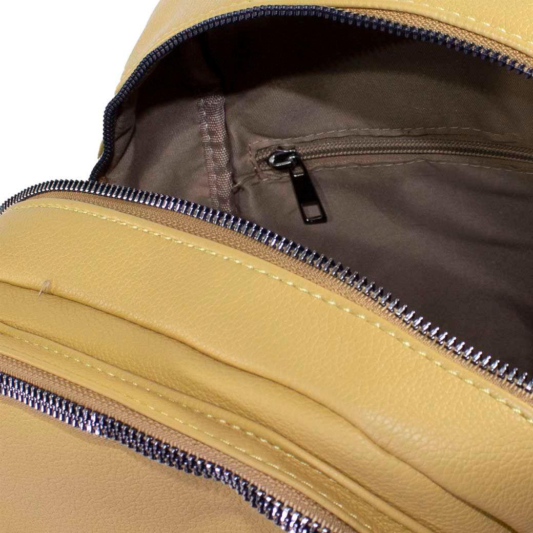 Mochila C/ Chapeta Frontal Amarillo-3