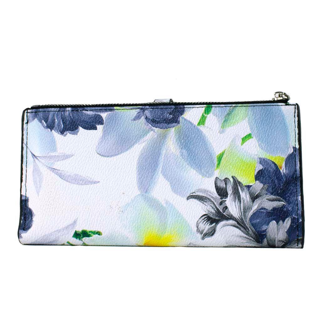 Billetera Flor Clip Negro-2